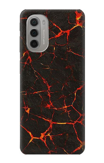 W3696 Lava Magma Funda Carcasa Case y Caso Del Tirón Funda para Motorola Moto G51 5G