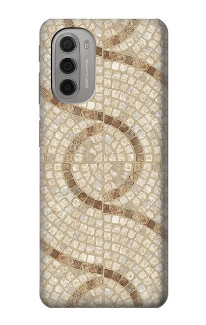 W3703 Mosaic Tiles Funda Carcasa Case y Caso Del Tirón Funda para Motorola Moto G51 5G