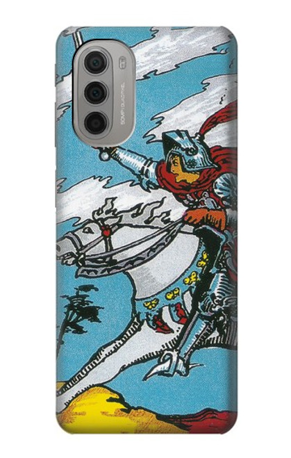 W3731 Tarot Card Knight of Swords Funda Carcasa Case y Caso Del Tirón Funda para Motorola Moto G51 5G