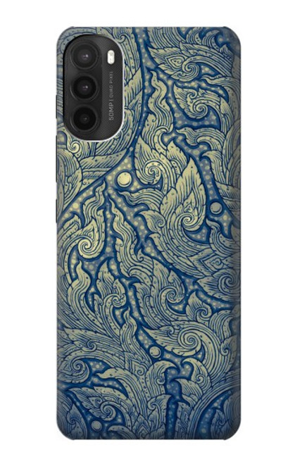 W0568 Thai Art Funda Carcasa Case y Caso Del Tirón Funda para Motorola Moto G71 5G