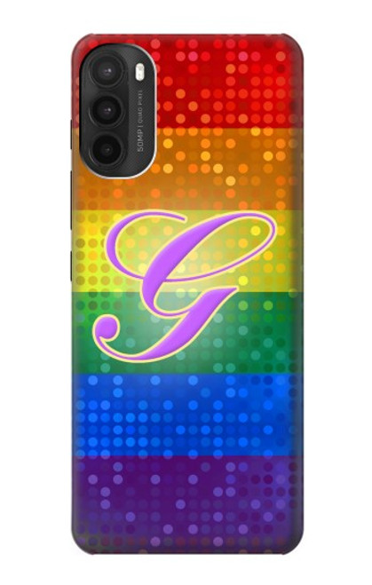 W2899 Rainbow LGBT Gay Pride Flag Funda Carcasa Case y Caso Del Tirón Funda para Motorola Moto G71 5G