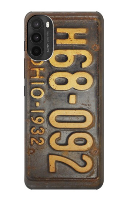 W3228 Vintage Car License Plate Funda Carcasa Case y Caso Del Tirón Funda para Motorola Moto G71 5G