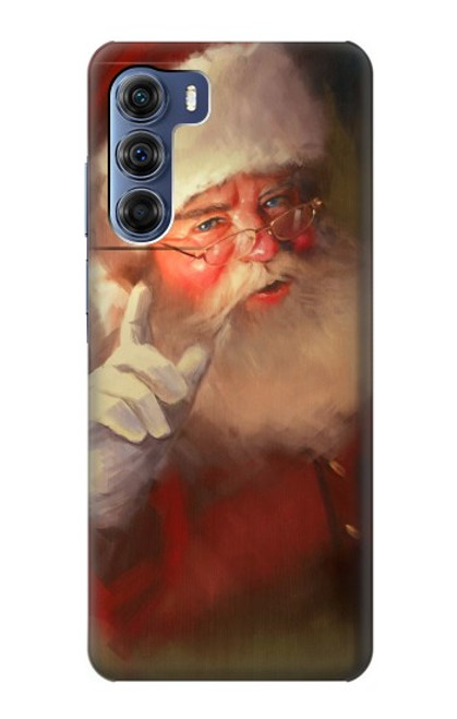 W1144 Xmas Santa Claus Funda Carcasa Case y Caso Del Tirón Funda para Motorola Edge S30