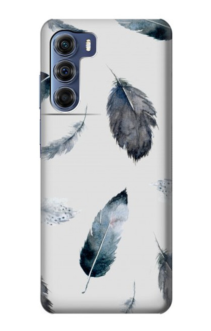 W3085 Feather Paint Pattern Funda Carcasa Case y Caso Del Tirón Funda para Motorola Edge S30