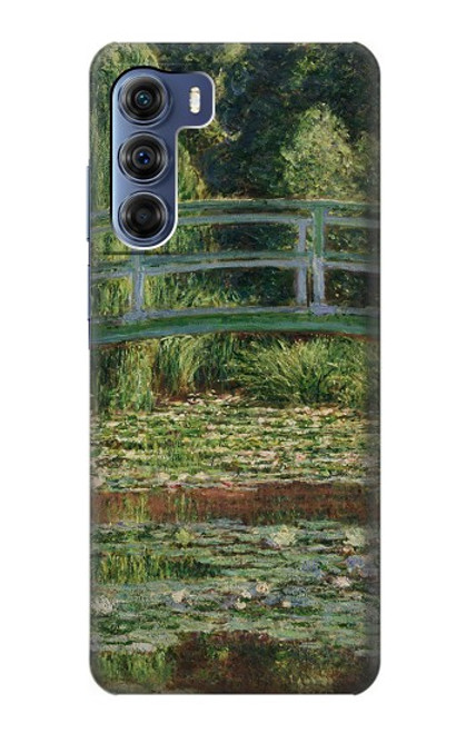 W3674 Claude Monet Footbridge and Water Lily Pool Funda Carcasa Case y Caso Del Tirón Funda para Motorola Edge S30