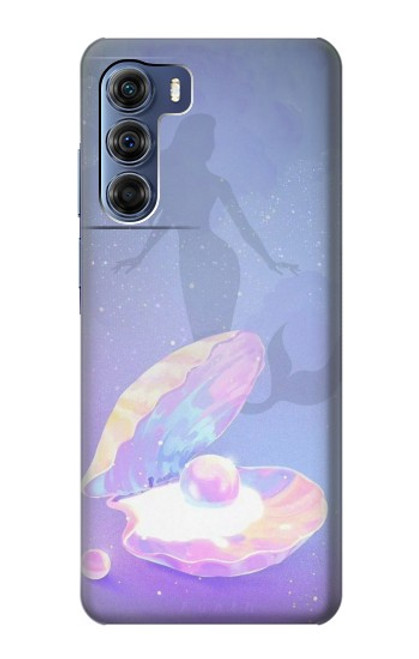 W3823 Beauty Pearl Mermaid Funda Carcasa Case y Caso Del Tirón Funda para Motorola Edge S30