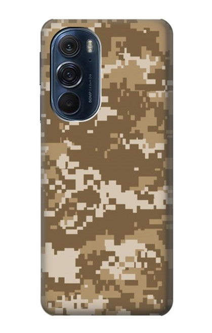 W3294 Army Desert Tan Coyote Camo Camouflage Funda Carcasa Case y Caso Del Tirón Funda para Motorola Edge X30