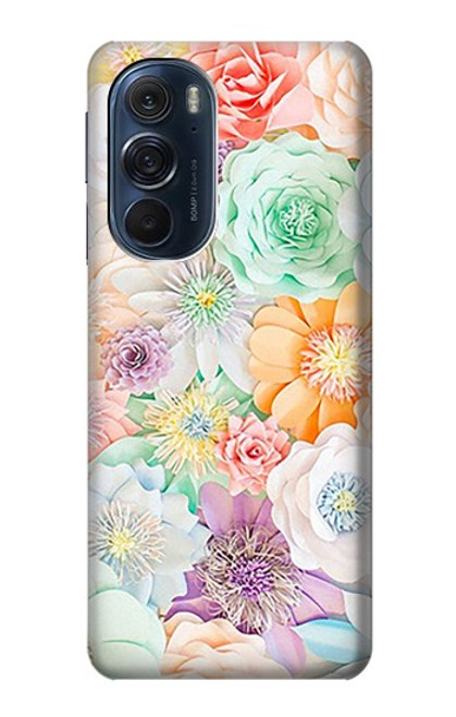 W3705 Pastel Floral Flower Funda Carcasa Case y Caso Del Tirón Funda para Motorola Edge X30