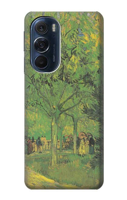 W3748 Van Gogh A Lane in a Public Garden Funda Carcasa Case y Caso Del Tirón Funda para Motorola Edge X30