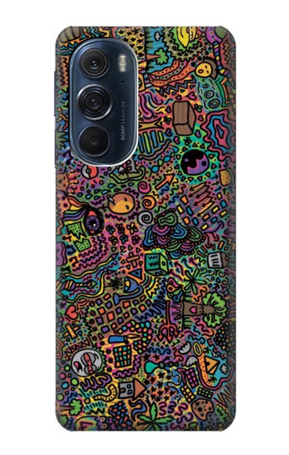 W3815 Psychedelic Art Funda Carcasa Case y Caso Del Tirón Funda para Motorola Edge X30