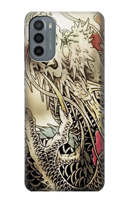 W0122 Yakuza Tattoo Funda Carcasa Case y Caso Del Tirón Funda para Motorola Moto G31