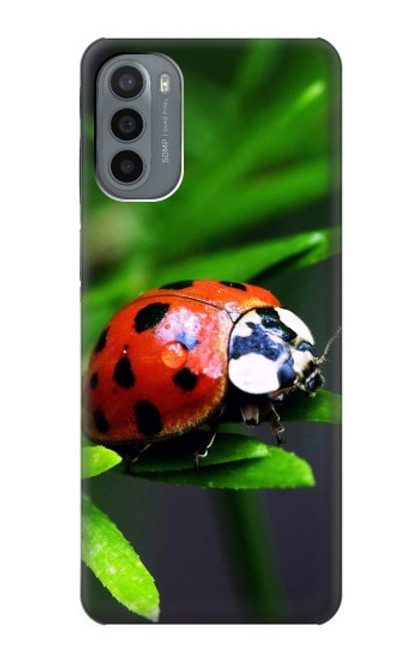 W0263 Ladybug Funda Carcasa Case y Caso Del Tirón Funda para Motorola Moto G31