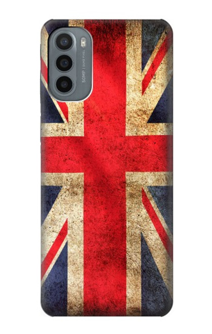 W2303 British UK Vintage Flag Funda Carcasa Case y Caso Del Tirón Funda para Motorola Moto G31