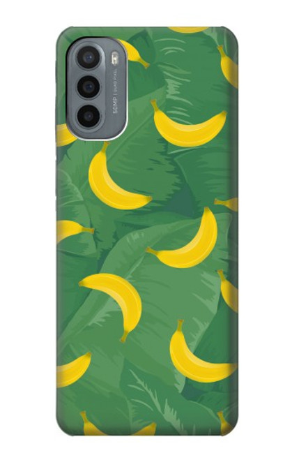 W3286 Banana Fruit Pattern Funda Carcasa Case y Caso Del Tirón Funda para Motorola Moto G31