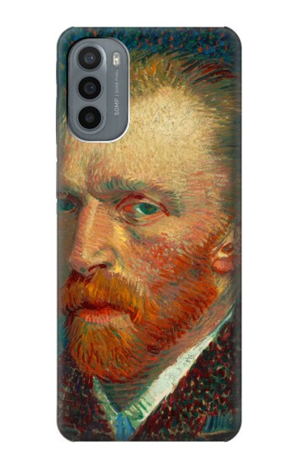 W3335 Vincent Van Gogh Self Portrait Funda Carcasa Case y Caso Del Tirón Funda para Motorola Moto G31