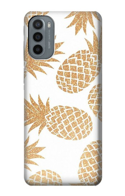 W3718 Seamless Pineapple Funda Carcasa Case y Caso Del Tirón Funda para Motorola Moto G31