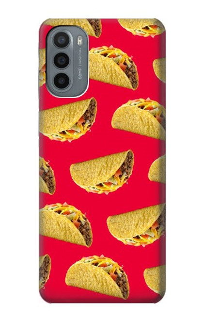 W3755 Mexican Taco Tacos Funda Carcasa Case y Caso Del Tirón Funda para Motorola Moto G31