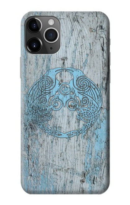 W3829 Huginn And Muninn Twin Ravens Norse Funda Carcasa Case y Caso Del Tirón Funda para iPhone 11 Pro Max