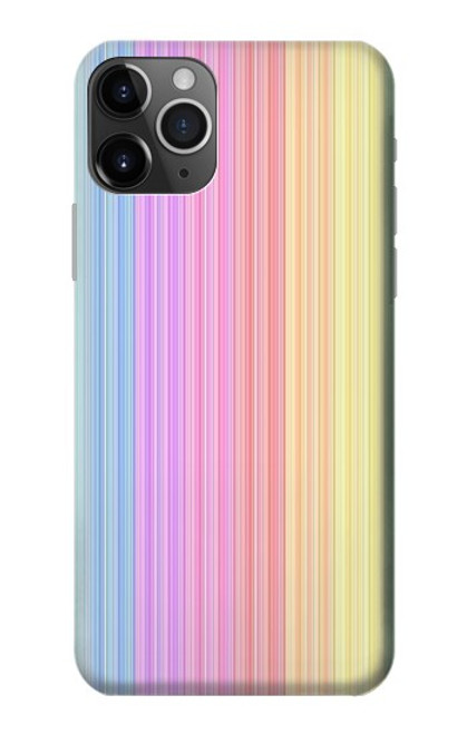 W3849 Colorful Vertical Colors Funda Carcasa Case y Caso Del Tirón Funda para iPhone 11 Pro Max