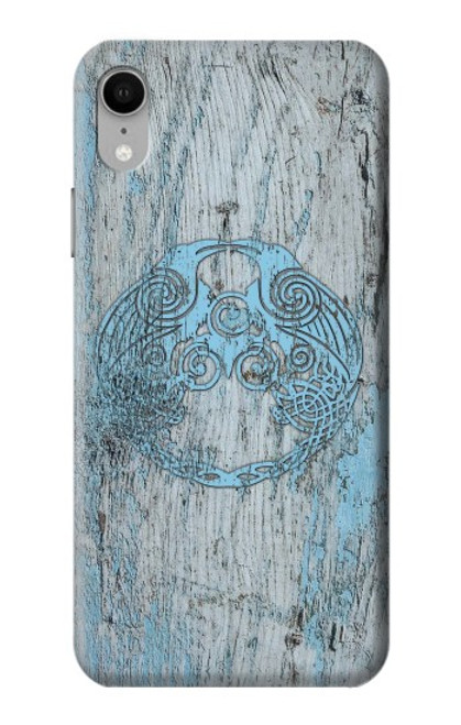 W3829 Huginn And Muninn Twin Ravens Norse Funda Carcasa Case y Caso Del Tirón Funda para iPhone XR