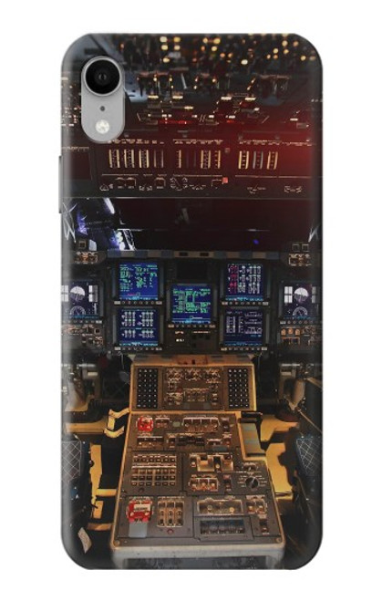 W3836 Airplane Cockpit Funda Carcasa Case y Caso Del Tirón Funda para iPhone XR