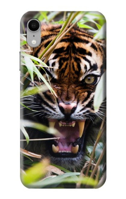 W3838 Barking Bengal Tiger Funda Carcasa Case y Caso Del Tirón Funda para iPhone XR