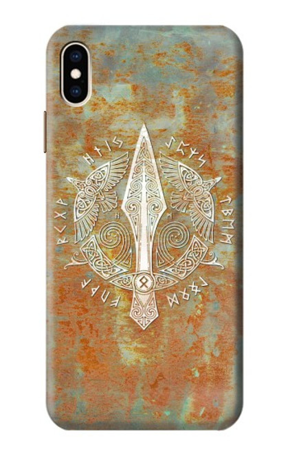 W3827 Gungnir Spear of Odin Norse Viking Symbol Funda Carcasa Case y Caso Del Tirón Funda para iPhone XS Max