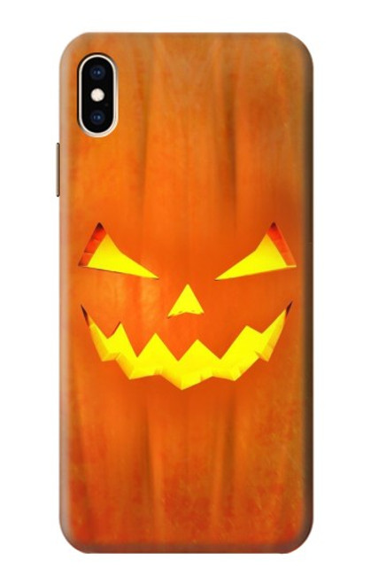 W3828 Pumpkin Halloween Funda Carcasa Case y Caso Del Tirón Funda para iPhone XS Max