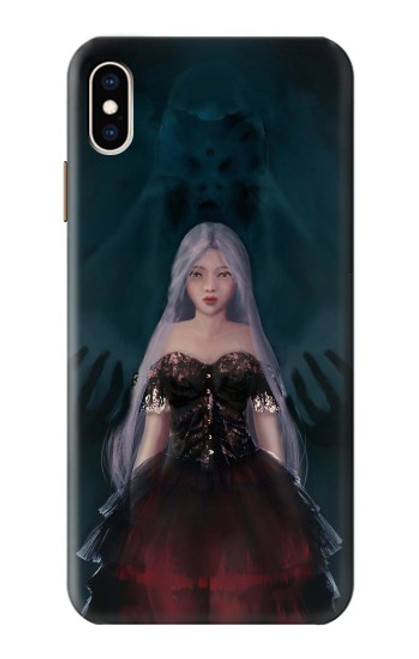 W3847 Lilith Devil Bride Gothic Girl Skull Grim Reaper Funda Carcasa Case y Caso Del Tirón Funda para iPhone XS Max