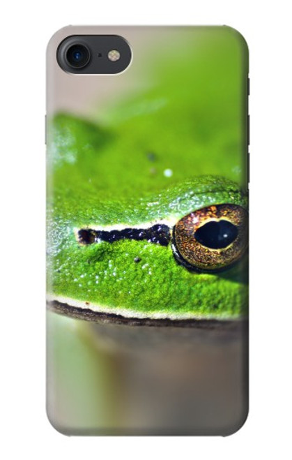 W3845 Green frog Funda Carcasa Case y Caso Del Tirón Funda para iPhone 7, iPhone 8, iPhone SE (2020) (2022)