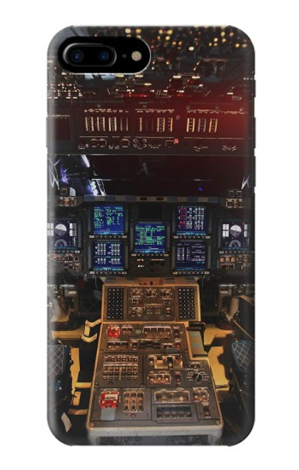 W3836 Airplane Cockpit Funda Carcasa Case y Caso Del Tirón Funda para iPhone 7 Plus, iPhone 8 Plus