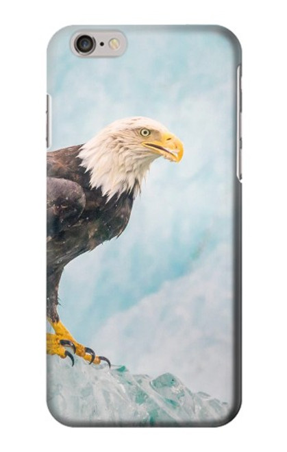 W3843 Bald Eagle On Ice Funda Carcasa Case y Caso Del Tirón Funda para iPhone 6 Plus, iPhone 6s Plus