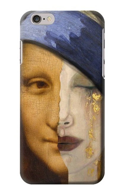 W3853 Mona Lisa Gustav Klimt Vermeer Funda Carcasa Case y Caso Del Tirón Funda para iPhone 6 Plus, iPhone 6s Plus
