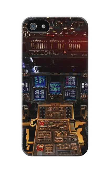 W3836 Airplane Cockpit Funda Carcasa Case y Caso Del Tirón Funda para iPhone 5 5S SE