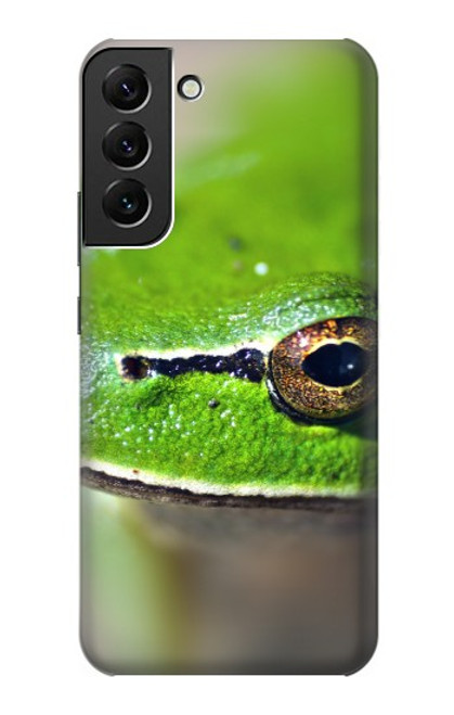 W3845 Green frog Funda Carcasa Case y Caso Del Tirón Funda para Samsung Galaxy S22 Plus