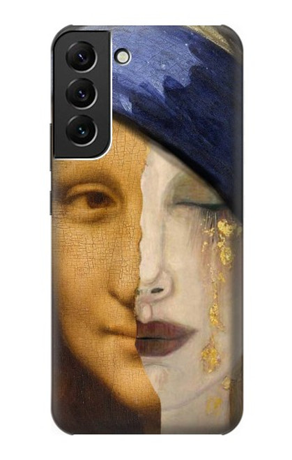 W3853 Mona Lisa Gustav Klimt Vermeer Funda Carcasa Case y Caso Del Tirón Funda para Samsung Galaxy S22 Plus
