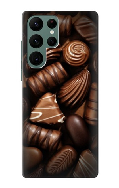W3840 Dark Chocolate Milk Chocolate Lovers Funda Carcasa Case y Caso Del Tirón Funda para Samsung Galaxy S22 Ultra