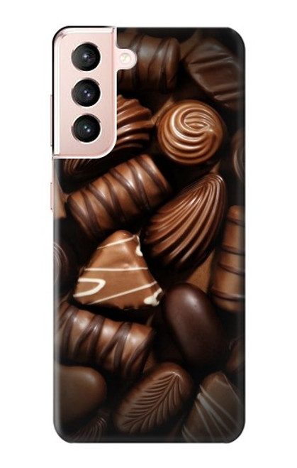 W3840 Dark Chocolate Milk Chocolate Lovers Funda Carcasa Case y Caso Del Tirón Funda para Samsung Galaxy S21 5G