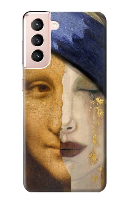 W3853 Mona Lisa Gustav Klimt Vermeer Funda Carcasa Case y Caso Del Tirón Funda para Samsung Galaxy S21 5G