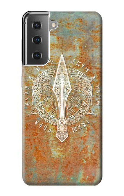 W3827 Gungnir Spear of Odin Norse Viking Symbol Funda Carcasa Case y Caso Del Tirón Funda para Samsung Galaxy S21 Plus 5G, Galaxy S21+ 5G