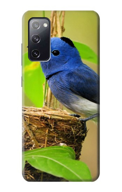 W3839 Bluebird of Happiness Blue Bird Funda Carcasa Case y Caso Del Tirón Funda para Samsung Galaxy S20 FE