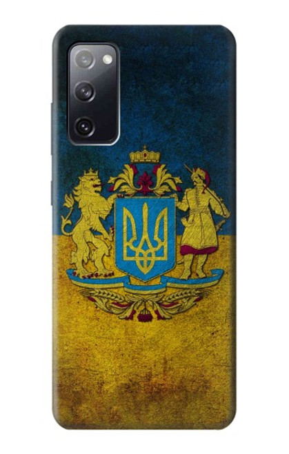 W3858 Ukraine Vintage Flag Funda Carcasa Case y Caso Del Tirón Funda para Samsung Galaxy S20 FE