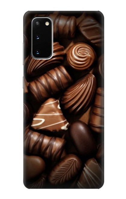 W3840 Dark Chocolate Milk Chocolate Lovers Funda Carcasa Case y Caso Del Tirón Funda para Samsung Galaxy S20