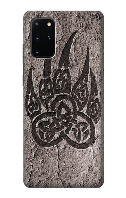 W3832 Viking Norse Bear Paw Berserkers Rock Funda Carcasa Case y Caso Del Tirón Funda para Samsung Galaxy S20 Plus, Galaxy S20+