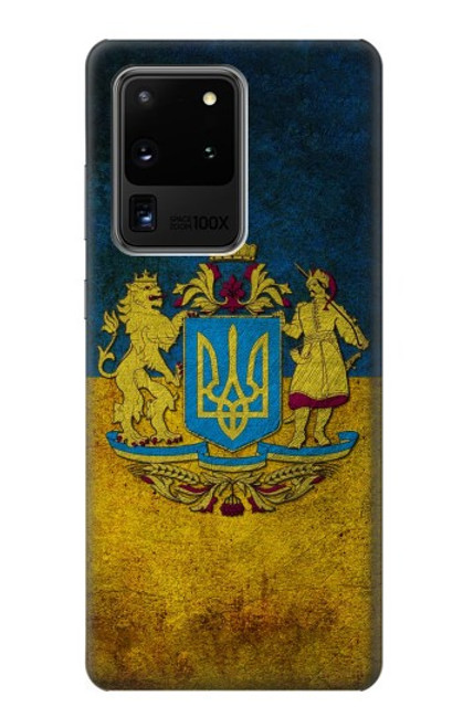 W3858 Ukraine Vintage Flag Funda Carcasa Case y Caso Del Tirón Funda para Samsung Galaxy S20 Ultra