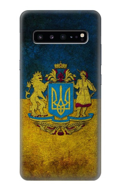 W3858 Ukraine Vintage Flag Funda Carcasa Case y Caso Del Tirón Funda para Samsung Galaxy S10 5G