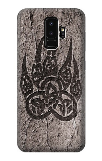 W3832 Viking Norse Bear Paw Berserkers Rock Funda Carcasa Case y Caso Del Tirón Funda para Samsung Galaxy S9 Plus