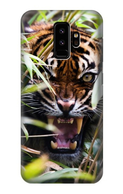 W3838 Barking Bengal Tiger Funda Carcasa Case y Caso Del Tirón Funda para Samsung Galaxy S9