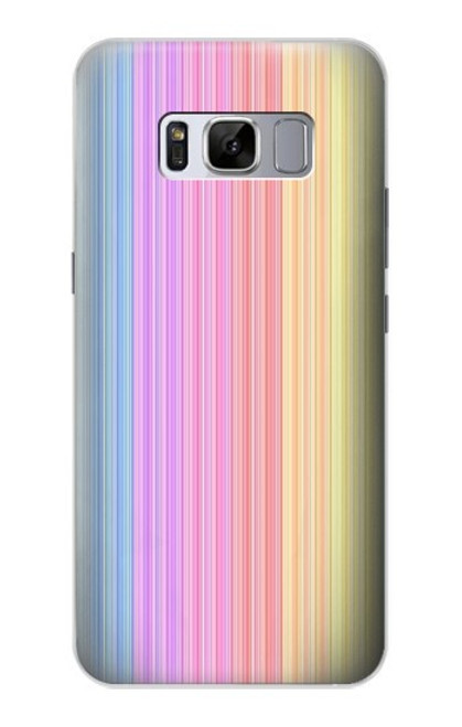 W3849 Colorful Vertical Colors Funda Carcasa Case y Caso Del Tirón Funda para Samsung Galaxy S8 Plus