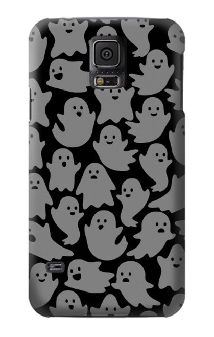 W3835 Cute Ghost Pattern Funda Carcasa Case y Caso Del Tirón Funda para Samsung Galaxy S5